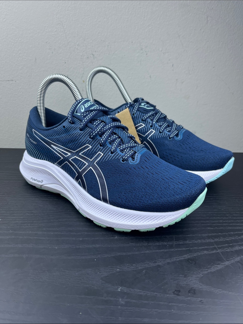 ASICS GT-4000 3 Running Shoes Navy Mint Women's Size 5 Stability Support